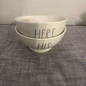 Rae Dunn His and Hers bowls